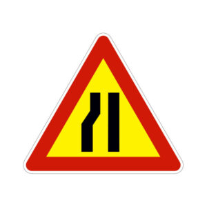 FIG. 385 - RESTRINGIMENTO TEMPORANEO CARREGGIATA SULLA SINISTRA