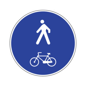 FIG. 92B - PERCORSO UNICO PEDONI E CICLISTI