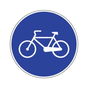 FIG. 90 - PERCORSO RISERVATO ALLE BICICLETTE