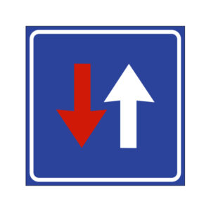 FIG. 45 - DIRITTO DI PRECEDENZA NEI SENSI UNICI ALTERNATI