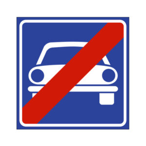 FIG. 315 - FINE STRADA RISERVATA AI VEICOLI A MOTORE